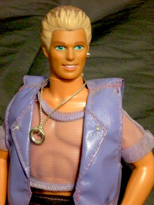 ken doll gold mesh shirt