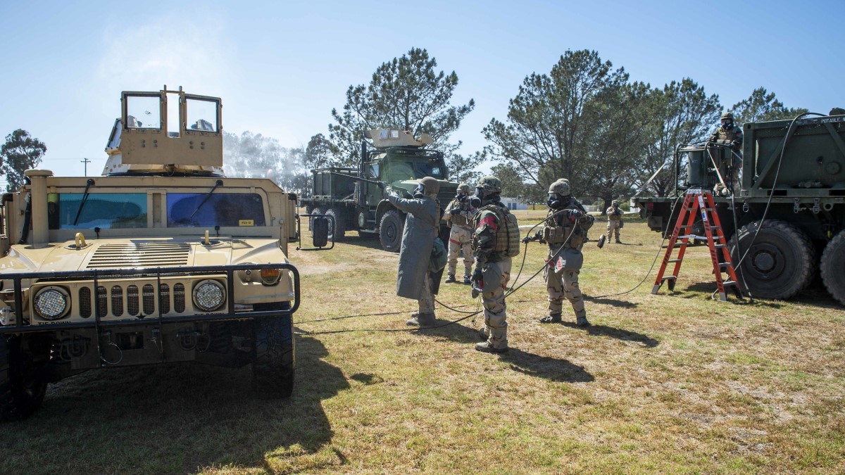 USPacificFleet's tweet photo. The #Seabees of Naval Mobile Construction Battalion (NMCB) 3 completed not one, but two, command post exercises in May as they build and test the skills necessary for deployment: https://t.co/ez0ayTbEwF #NMCB3 #SeabeesCanDo https://t.co/wwgy56GbcI