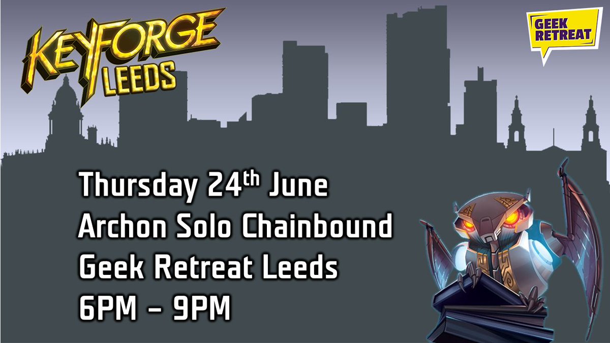 KeyforgeLeeds's tweet image. Our last #Keyforge meet for the month! Get some chains on your favourite decks! #leeds
