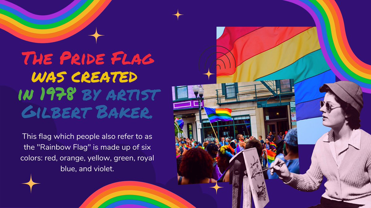 snhs_ssg's tweet photo. "Simula ng Bahaghari"
(History of Pride Month)

Pangalawang Kulay🟧(Kahel) : 

📍The Pride Flag was created in 1978 by artist Gilbert Baker.

📍The first openly gay politician is Harvey Milk.

#PangalawangKulayKahel
#SimulaNgBahaghari https://t.co/9WtVvjGQ1m