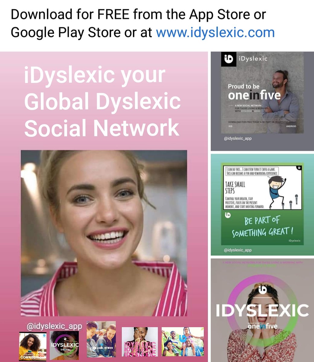 iDyslexicapp's tweet photo. iDyslexic is a social network for everyone who learns in a different way.
Download the app it's FREE on The App Store or at https://t.co/4V6H540OCd
#iDyslexic #idyslexicapp #dyslexic #dyslexia #adhd #ProudToBe1In5 #CreatingSomethingGreat #socialnetwork #virtualclassroom https://t.co/B4Dxj5AmAn