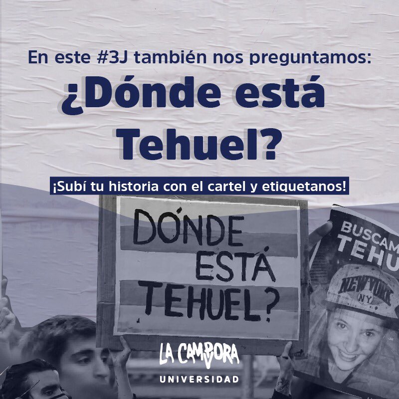 Libres y sin miedo.🔥

#3J #NiUnaMenos
#DondeEstaTehuel 
<a href="/la_campora/">La Cámpora</a>