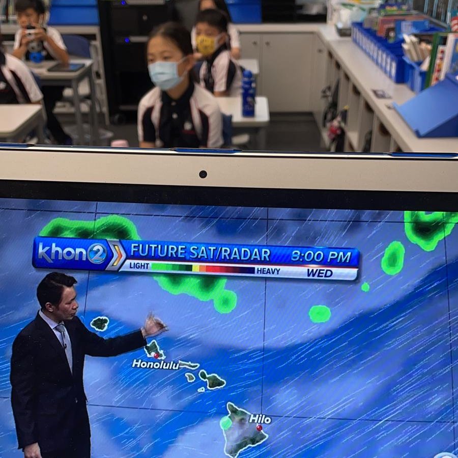 Grade 3s had the chance to meet online with  <a href="/JustinCruzNEWS/">Justin Cruz</a> to learn more about weather forecasting! ☀️⛈ Thank you for answering all of our questions Mr. Cruz and thank you <a href="/LindaCTeachInn/">Linda Cheung</a> for putting us in contact with him! 🙏🏻 <a href="/StamfordHK/">Stamford American School Hong Kong</a> #cognitaway