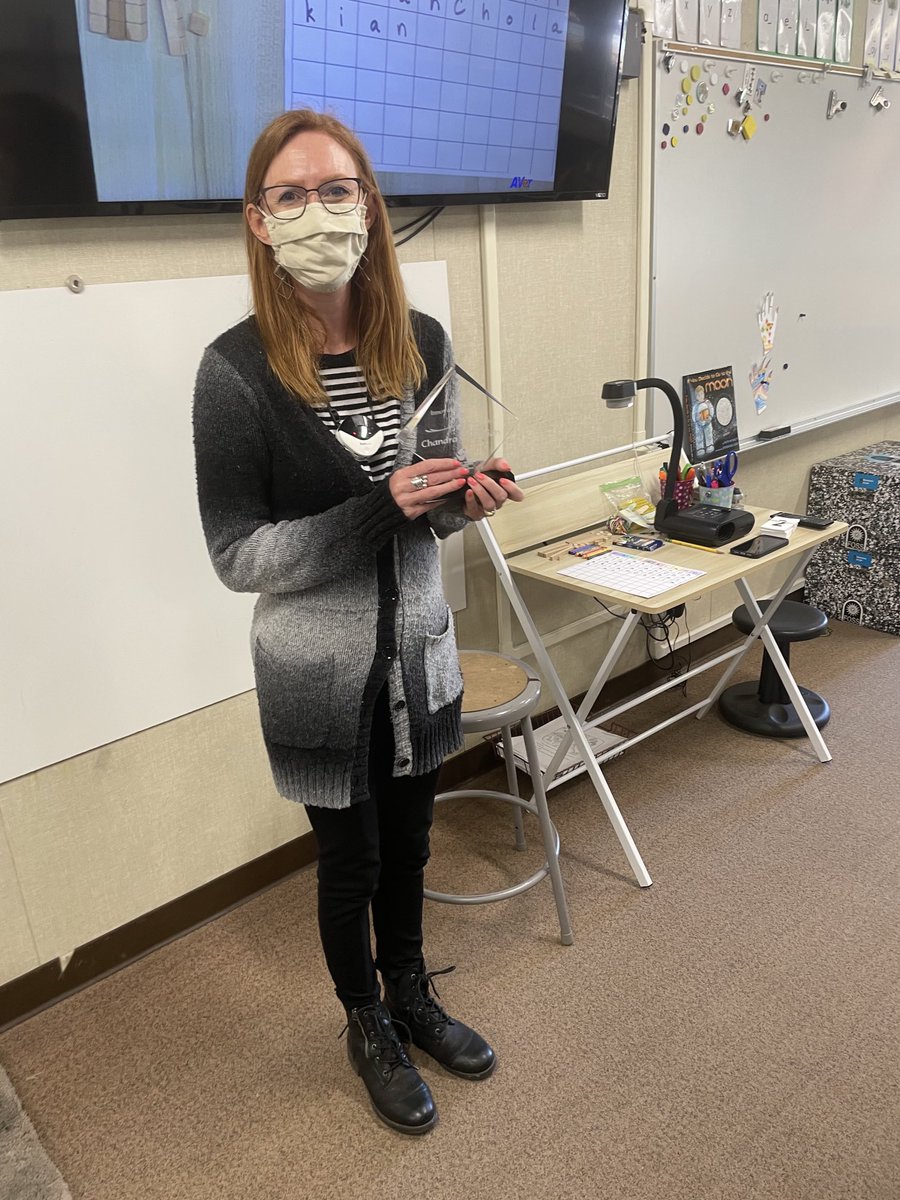 Congratulations to our Innovator of the year winners! Had the chance to deliver them while students were on site. Congratulations Roberta, Amanda, and Chandra!