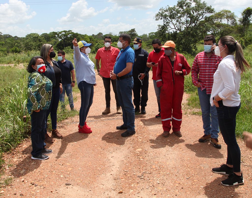 _LaAvanzadora's tweet photo. También inspeccionamos la Planta de Agua y una falla de borde en la carretera del sector La Línea en Jusepín. https://t.co/o8QgyUc9Bk