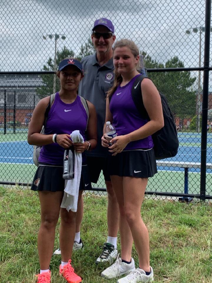 REGIONAL HONORS. Congrats to Brianna Velasco &amp; Chloe Lowery who made it to the Region 4B tennis semi-finals before falling to Hanover. #BetterTogether