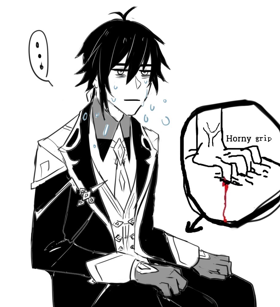 I understand this is too much for your 6k yo heart, Morax-
#ZhongChi 
----
Draw this mostly because there is once time people misread my word "sniper" into "stripper"- 
