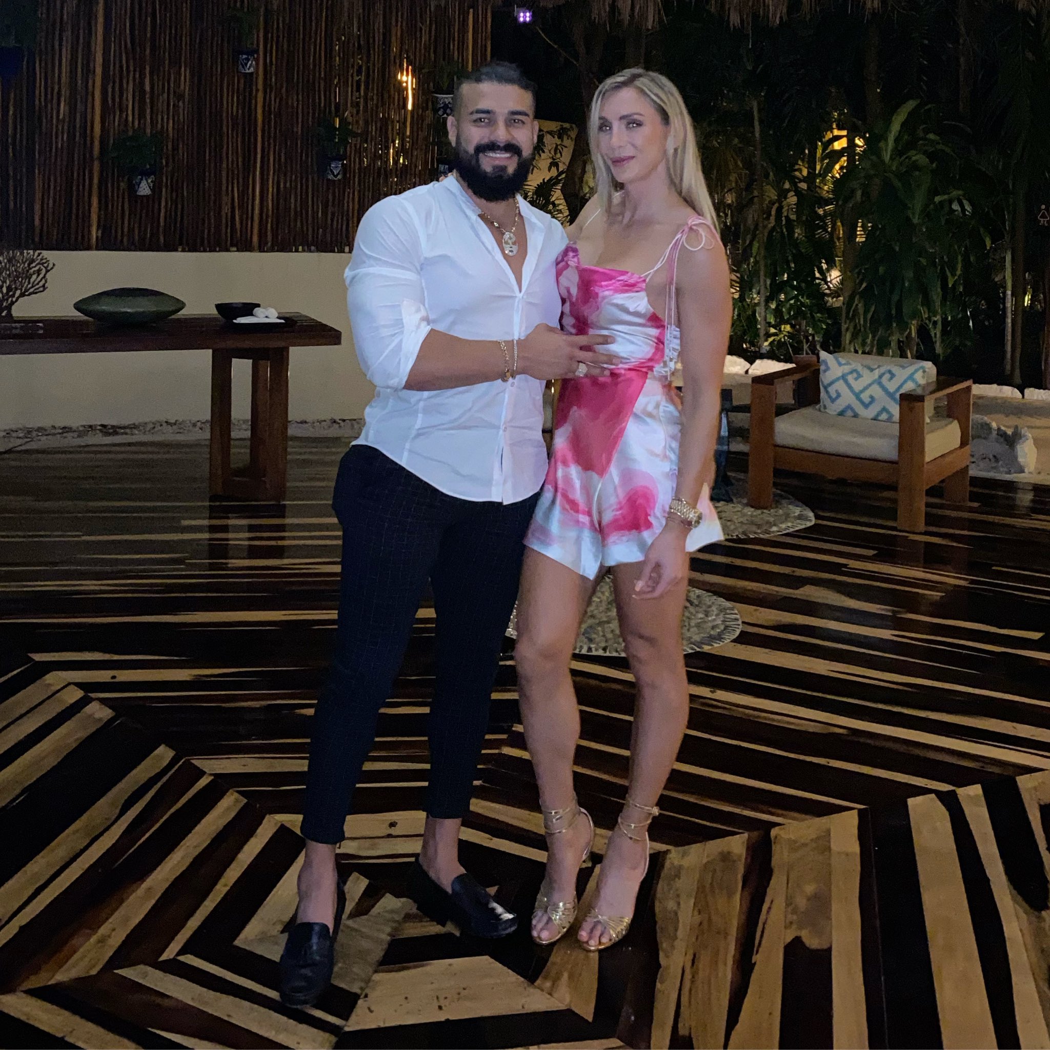 WWE Star Charlotte Flair Sparks Pregnancy Rumors With Fiancée Andrade 12