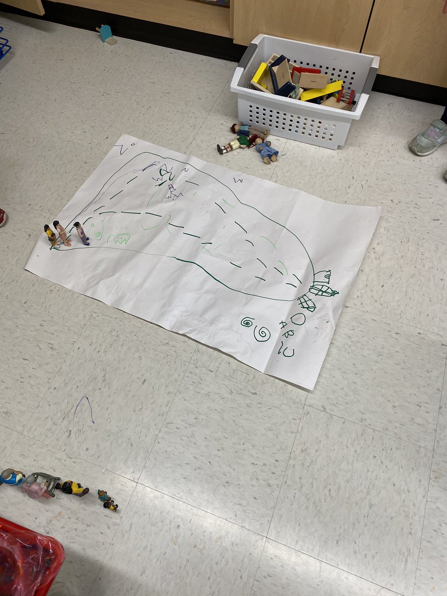 LarnoldArecc's tweet photo. We have the most amazing and creative students! Students in Mrs. Zarembski’s recreated the Duckling dash during center time and even had “students” line up to race! Amazing work! #ducklingdash2021 #AnnReidDucks https://t.co/4JwF6dJtkG