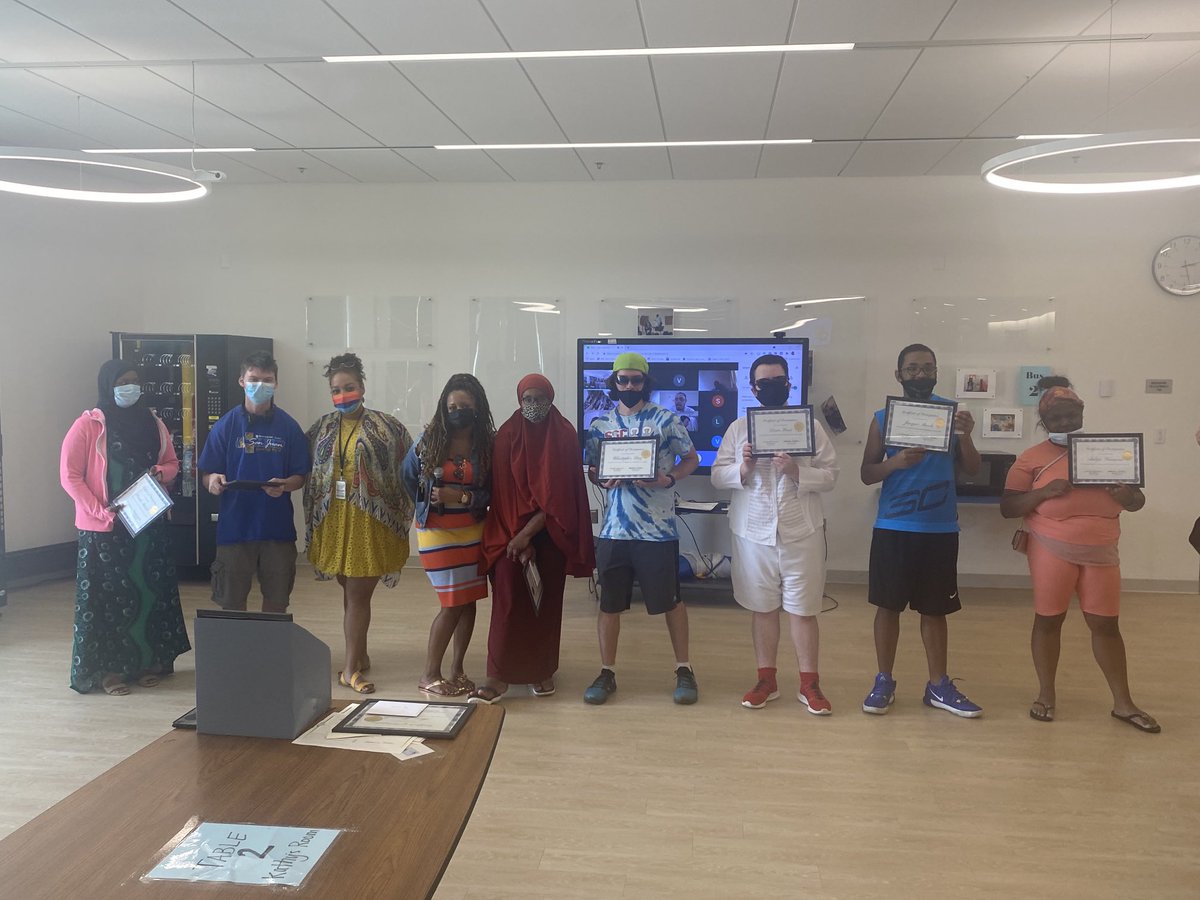 Students being awarded and honored today ⁦<a href="/MPS_TPLUS/">transitionplusmps</a>⁩ -Amazing group of Dare to Be Real leaders! Thanks Ms. Shekinah and Ms. Aria! ⁦<a href="/MPS_News/">Minneapolis Public Schools</a>⁩ - such a great day!