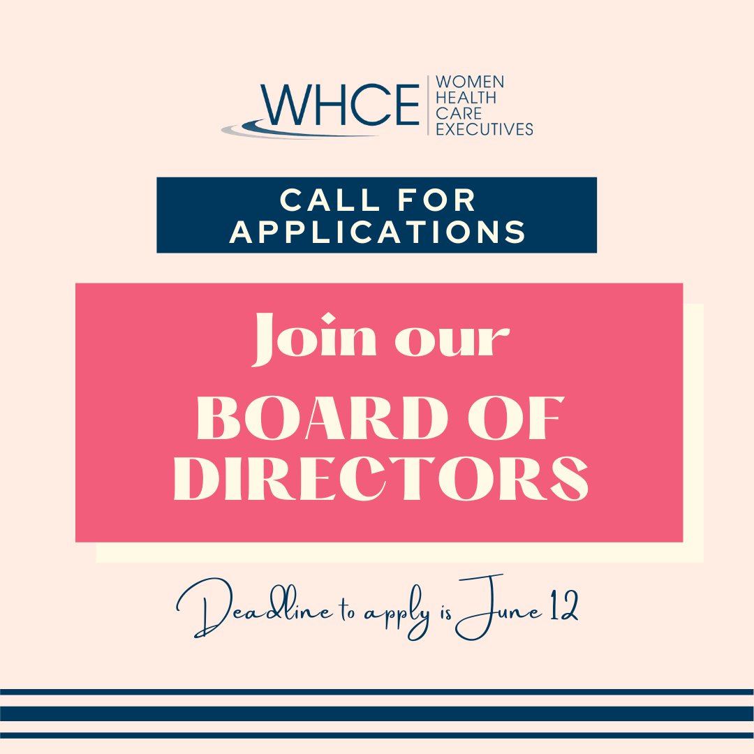 WHCESFBay's tweet photo. 2021 - 2022 Women Health Care Executives Board Recruitment - https://t.co/GVEwOedEkP https://t.co/XdsXZLzQMo
