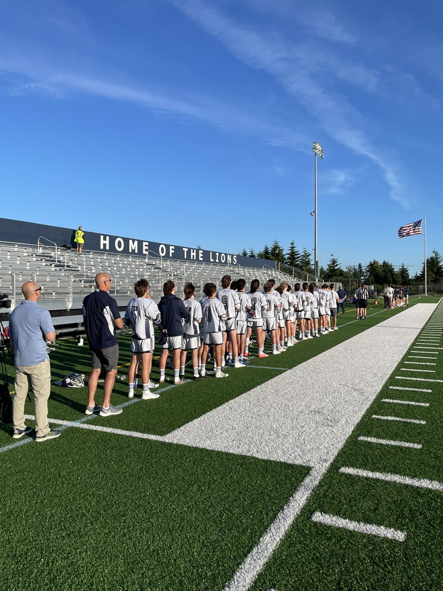 Game time! Lions vs <a href="/BellevueLAX/">Bellevue Lacrosse</a> on Memorial Field. <a href="/BellarminePrep/">Bellarmine</a> #golions
