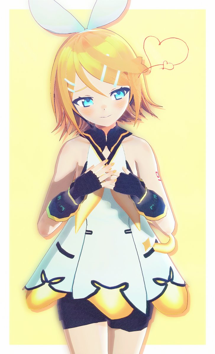 鏡音リン 「…❤ 」|kokoのイラスト