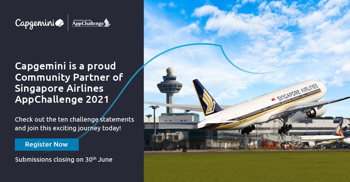 We are thrilled to be part of the <a href="/SingaporeAir/">Singapore Airlines</a> #AppChallenge 2021! If you have the passion to develop innovations for the travel and #aviation industry of tomorrow, register today &amp; stand a chance to collaborate with experts and veterans in the industry: ow.ly/17TT50F254W