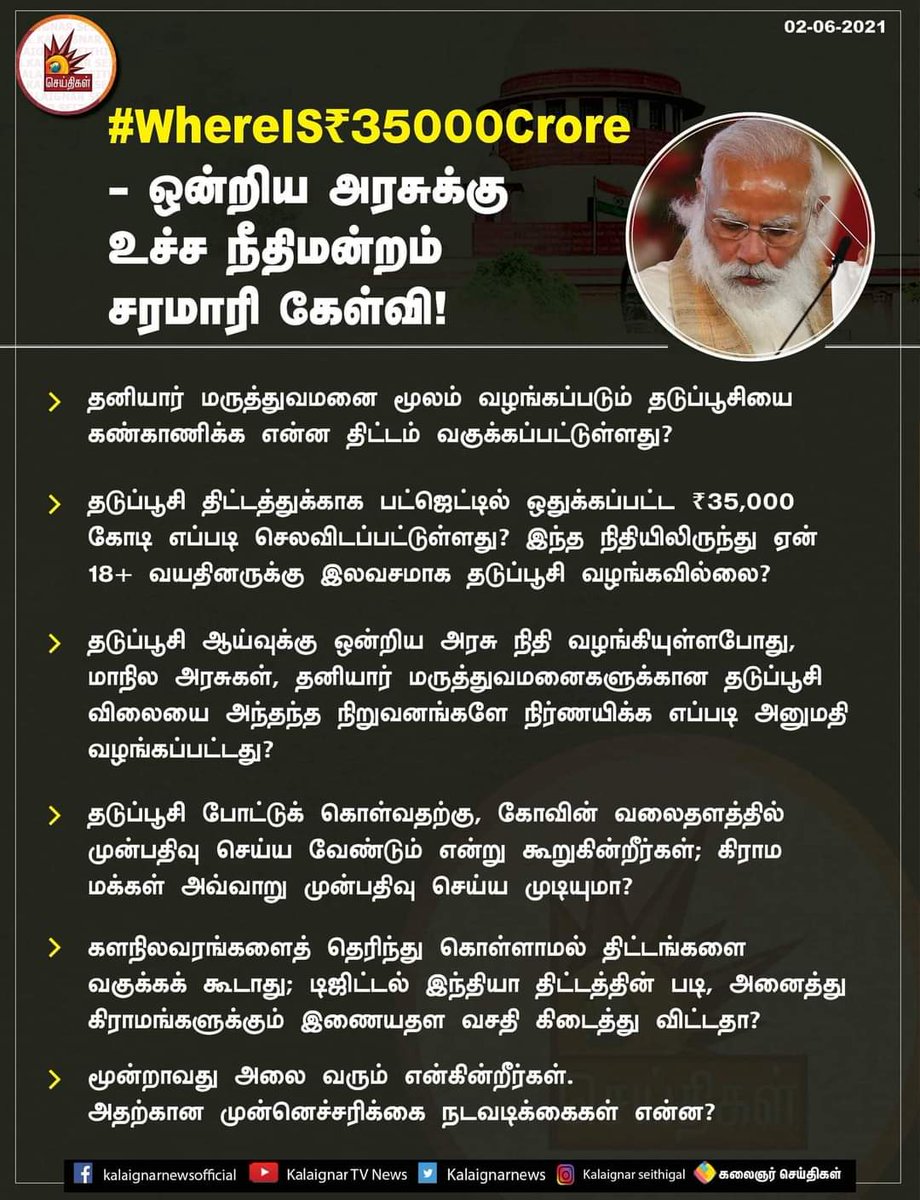 TntjSahul's tweet photo. என்ன செய்யிறது உச்ச நீதிமன்றம் கேட்டுடுச்சு..! 
இது மாதிரியான டஃப்பான கேள்விகளை இந்நேரம் வேறு யாராவது கேட்டிருந்தால் இவர்களிடமிருந்து டான்டான்னு பதில் வந்திருக்கும் இப்படி:

நேரு,
காங்கிரஸ்,
பாகிஸ்தான்..
😄

#ModiLie https://t.co/6Vd5JXJogz