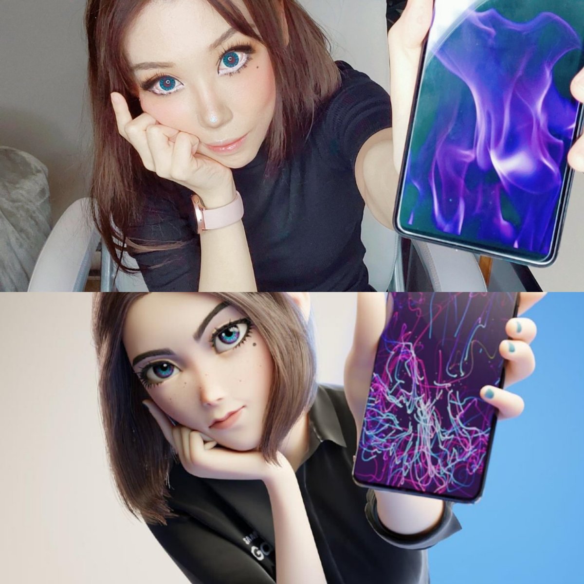 JenileeCosplay's tweet photo. I cosplayed Samsung Sam! ☺️

Super casual version.. I just found some pieces in the closet to put together! 🤣❤️

#cosplay #cosplayer #samsung #samsungsam #samsungsamcosplay #samcosplay https://t.co/jQZWDZtK6s