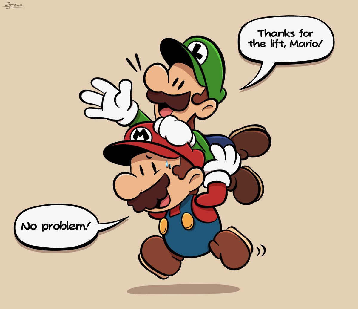 Always willing to lend a hand 🌟

#PaperMario #Nintendo #Mario #Luigi 