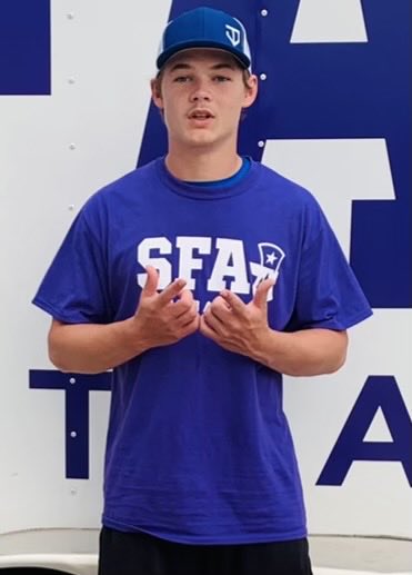 Representing the H-town at the SFA Camp today.  Thank you for the opportunity! ⁦<a href="/CoachFaske/">Caid Faske</a>⁩ ⁦<a href="/CoachEMeza/">Emilio Meza</a>⁩