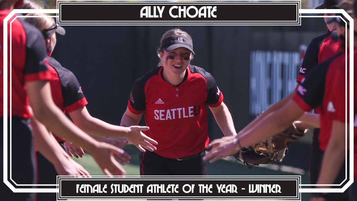 Female Student-Athlete of the Year <a href="/ally_choate/">Ally</a> of <a href="/seattleusb/">Seattle U Softball 🥎</a>