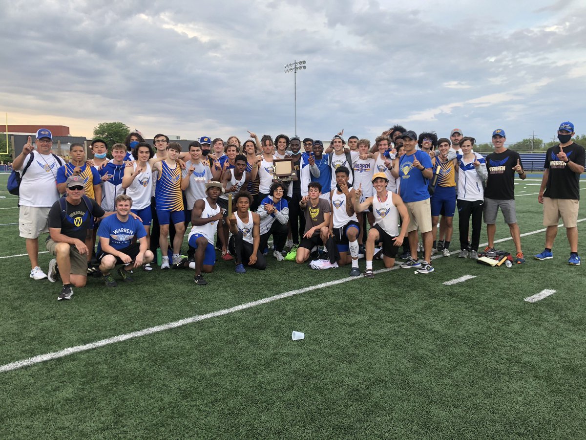 trackWTHS's tweet photo. Hard Fought NSC Conference win. Co-Champs of the NSC. Proud of these guys and the way they competed. Earn everything we get‼️#BATON 🏆🥇👏👏👏 https://t.co/cLYnSgquHN
