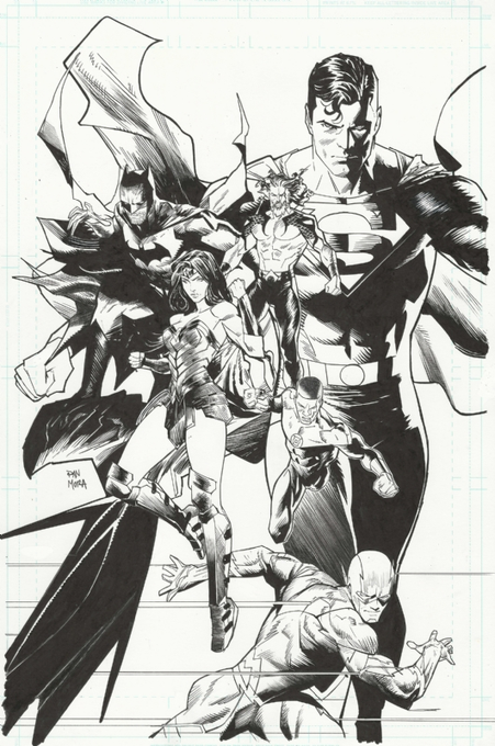 My first Justice league cover, 2020, maybe my second time drawing an official batman 