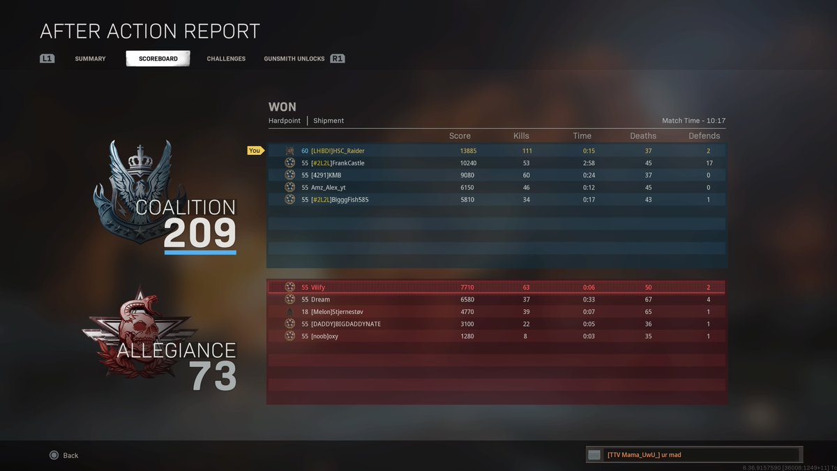 Raid3r_G4ming's tweet photo. With ssbm in effect it constantly makes me think Im washed, then i join some lower skill friends and realise its just the game #sbmm #nolethal #100bomb #PS5Share, #CallofDutyModernWarfare https://t.co/1cG3SgeJsz