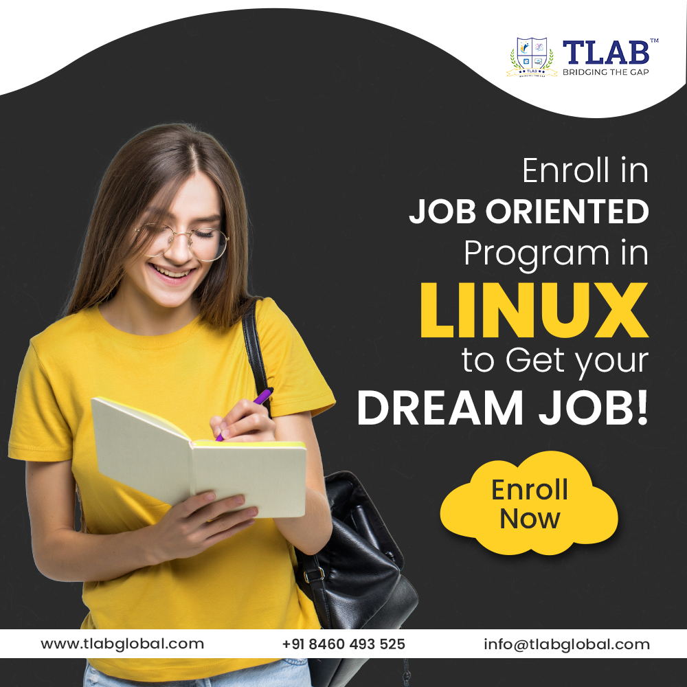 GlobalTlab's tweet photo. Get a dream job today with our Job Oriented Program. 
TLAB Global provides Best Linux Training as per current industry standards. Our training programs will allow experts to acquire placements in MNCs.

#onlinecourse #TLABGLOBAL https://t.co/iNNvGYKr4z