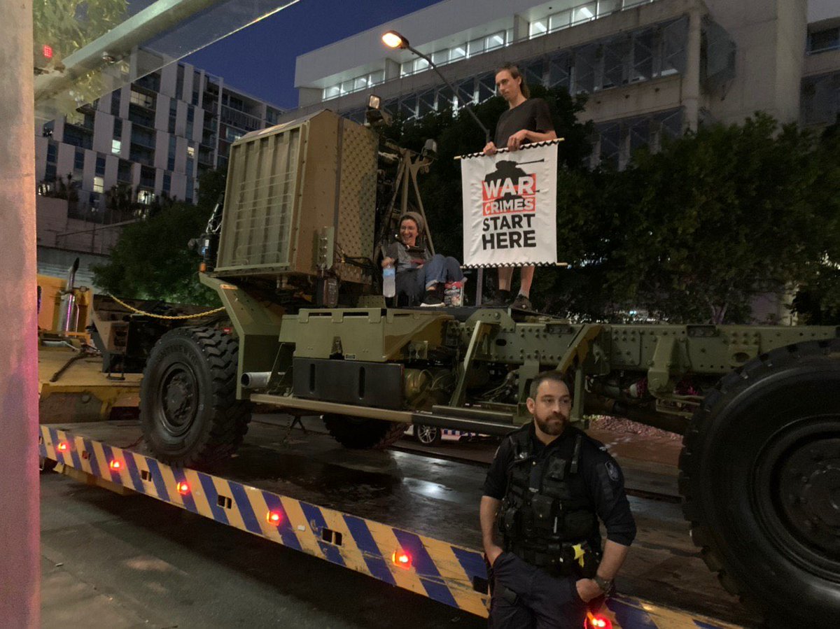Shutting down a weapons exhibition because the corporations are killing our friends and families in West Papua Colombia Palestine Philippines Myanmar Afghanistan Iraq Iran #Disrupt the #WeaponsIndustry #DisruptLandForces #WarCrimes