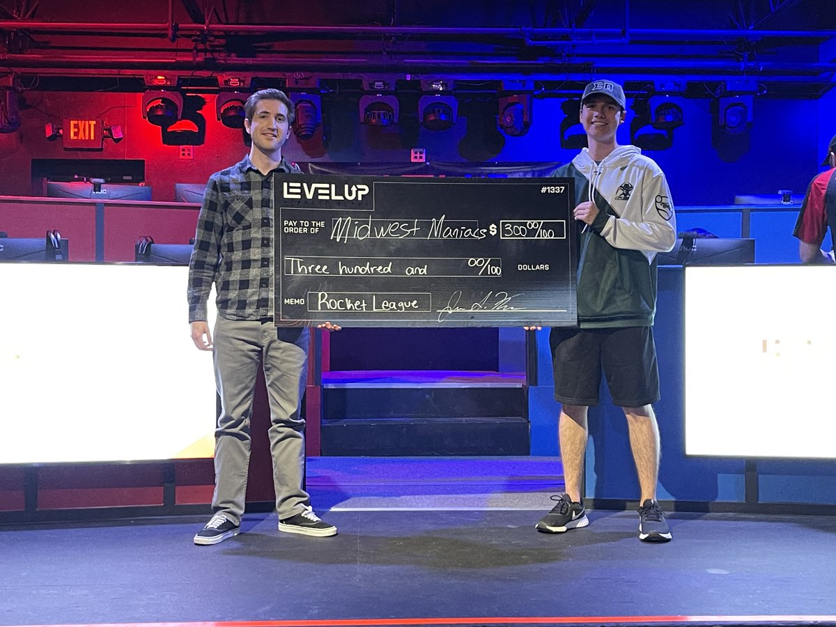 LEVELUP Arena (@leveluparenagg) on Twitter photo Congratulations <a href="/NiicoRL/">Nico</a> and <a href="/Burnie_RL/">Burnie</a> of <a href="/MwMHQ/">Midwest Maniacs</a> for winning tonight's Rocket League 2v2 event!!
Shout out to <a href="/MizzouEsports/">Mizzou Esports</a> for taking them to their limit. If you didn't watch the stream PLEASE go to twitch.tv/leveluparena and watch the VOD. That last series was INSANE!! Congratulations <a href="/NiicoRL/">Nico</a> and <a href="/Burnie_RL/">Burnie</a> of <a href="/MwMHQ/">Midwest Maniacs</a> for winning tonight's Rocket League 2v2 event!!
Shout out to <a href="/MizzouEsports/">Mizzou Esports</a> for taking them to their limit. If you didn't watch the stream PLEASE go to twitch.tv/leveluparena and watch the VOD. That last series was INSANE!!