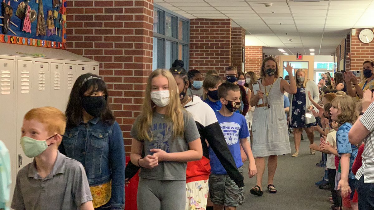 HanawaltHawks's tweet photo. Such a great day to see these #HanaHawks take the next step in their education! Congratulations to all of our 5th graders and their families, it takes a village...#proud we will miss all of you! #clapitout https://t.co/8hqX0j4Uoa