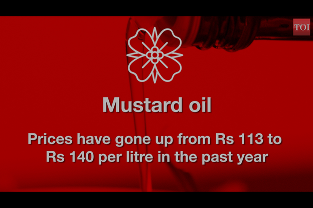PVenkatGandhi's tweet photo. Impact of #EssentialCommodityAct Amendment Legalizing the Hoarding on all Indians in One year of #farmlaws reason why @Kisanektamorcha demand repeal of #farmlaws
Per Litre
Ground nut Oil  Rs 120 -> Rs 170  +42%⬆️
Mustard Oil Rs 113 -> Rs 140 +24%⬆️
Palm Oil Rs 85 -> Rs 122 +43%⬆️ https://t.co/hW76h2mG33