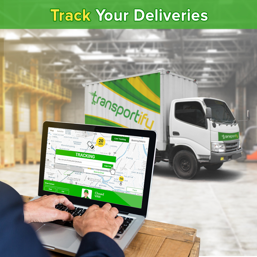 TransportifyPh's tweet photo. Track and trace your delivery in real-time with Transportify's GPS tracking. You can also share the location of the driver with the receiver of your goods and allow them to check the status of the delivery. https://t.co/ifdNxVMBjV