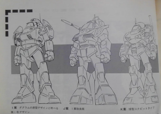 そのK案がこちら、ダグラムの形が見え始めてる。 