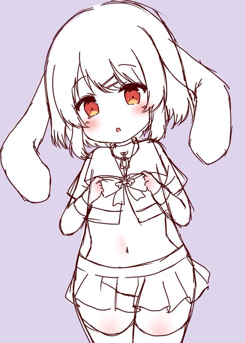 うさぎちゃんに、小雨ちゃんのお洋服着せてみた🐰 