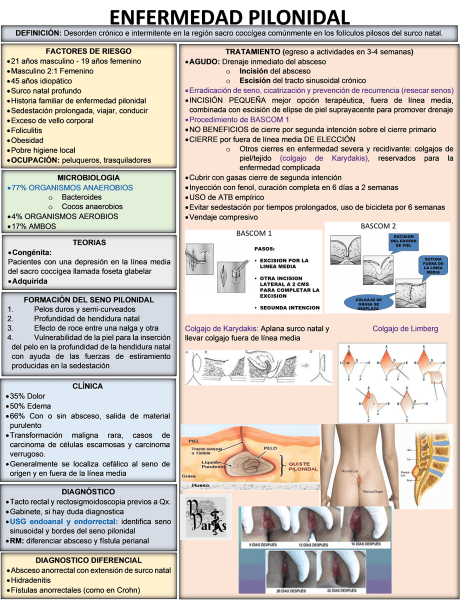 DraDarks's tweet photo. #Repaso de #EnfermedadPilonidal #QuistePilonidal #Ciru #Cirugía_General #CG #Medicina #ENARM
GPC Diagnóstico y tratamiento de la enfermedad pilonidal en adultos en los tres niveles de atención https://t.co/Mnse0UbrSM https://t.co/QGmJ7ZbHLq