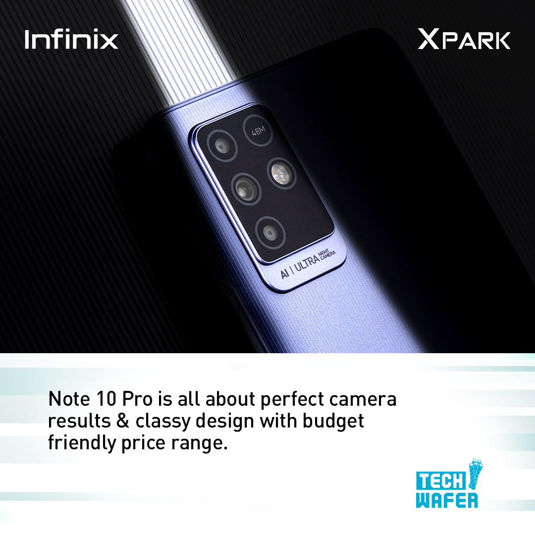 InfinixPakistan's tweet photo. A phone with perfect camera results & classy design – Check out TechWafer review on #InfinixNote10Pro
Buy Now: https://t.co/u9Ban8BFYT
Learn more: https://t.co/cuN2gwGk89
Watch full video: https://t.co/ZlXyLfUUlR
#HelioG95 #64NightShotCamera #90HzDisplay #SpeedUpNow #TechWafer https://t.co/82hG6bRrPp