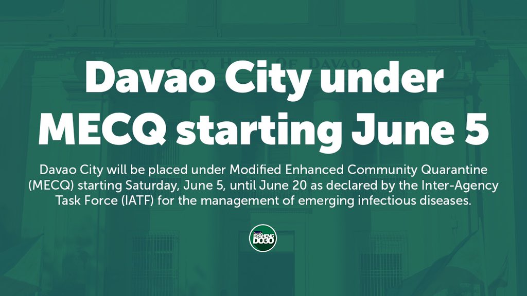 City Government Of Davao On Twitter Just In The Iatf On June 3 Thursday Issued Resolution No 119 S 2021 Approving The Recommendations Of The Screening And Validation Committee For The Reclassification