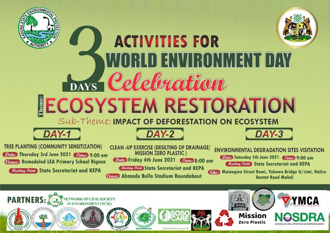 rydwan_tuff's tweet photo. Let’s join the Kaduna Environmental Protection Authority @KepaOfficial, @bfpinitiative @Areai4Africa &amp; other stakeholders for a cleanup activity in efforts to strip Kaduna Free from plastics and to commemorate the world environment day 2021. 

#EcosystemRestoration https://t.co/PjfZ81Dd5Y