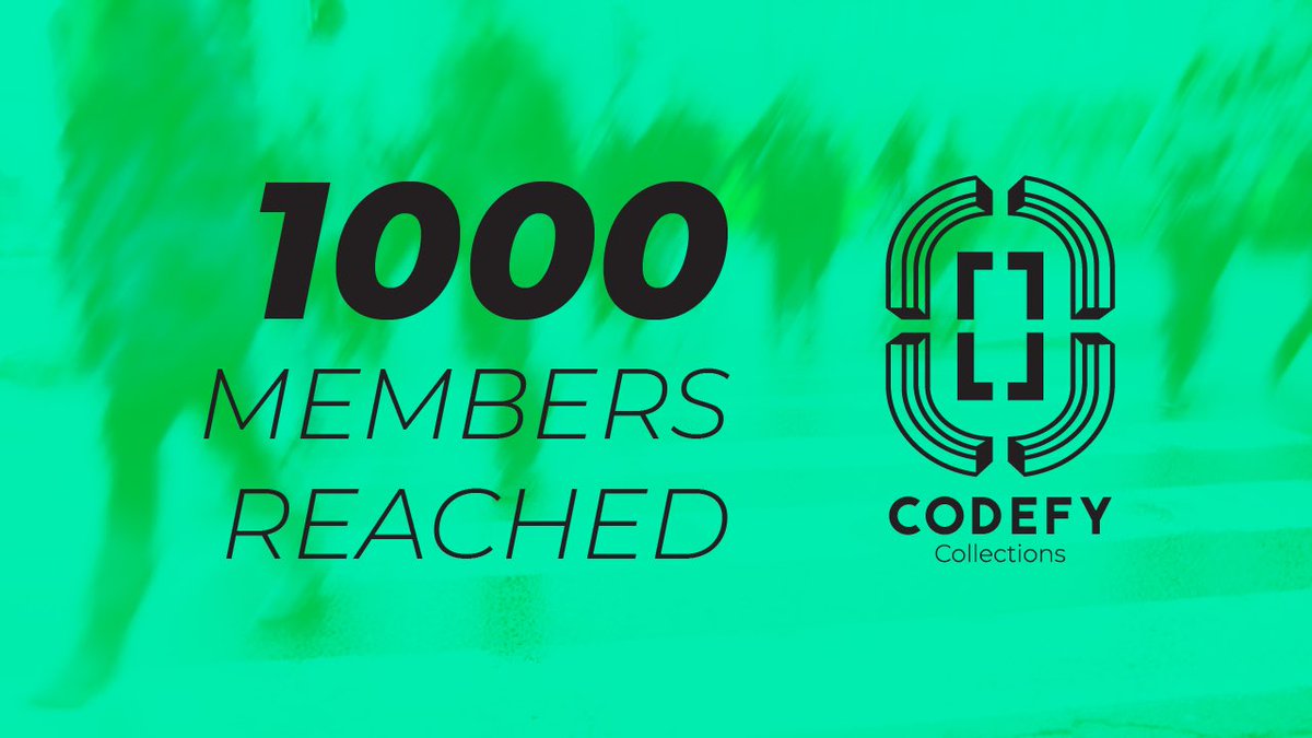 CODEFY_CFY's tweet photo. you don't want to be left out of this project! 2.000 members soon! https://t.co/9qQzL2wku6. https://t.co/LLWE7eyESY