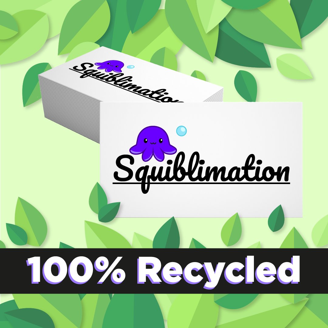 squiblimation's tweet photo. We've just added our new 100% Recycled Business Cards to our website!

As a way to say thank you to those who opt for the Eco-Friendly option we would like to give you 15% off until midnight next Friday with the discount code: ECO15 https://t.co/VVx3FOcfv6