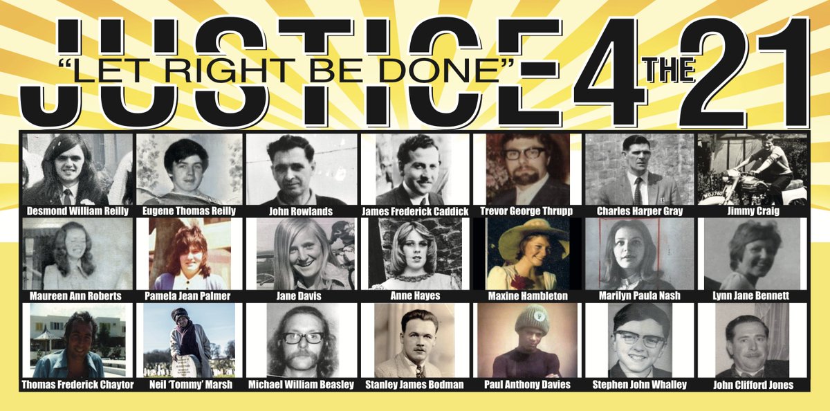 We fight for truth, justice &amp; accountability for THEM! 21 people went out 1 Thursday evening (21/11/74) to meet friends &amp; family.They never saw the light of day again. Why are they being deprived truth in their death? <a href="/pritipatel/">Priti Patel MP</a> <a href="/afneil/">Andrew Neil</a> @colinbrazierGBN <a href="/birmingham_live/">Birmingham Live</a> <a href="/andy4wm/">Andy Street</a>