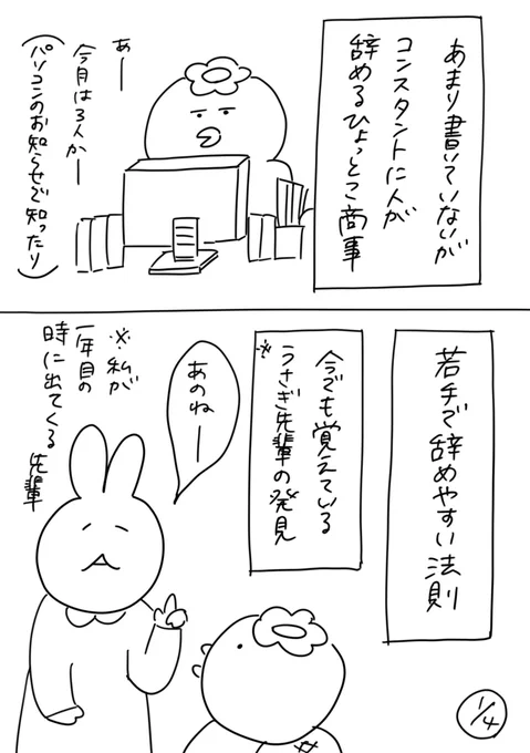 【社会人3年目】220人の会社に5年居て160人辞めた話
122「同期の仲の良さに比例しがち」
程よい距離で仲がいいとお互い仕事頼みやすいのでそれはそれであり。
#漫画が読めるハッシュタグ #エッセイ漫画 