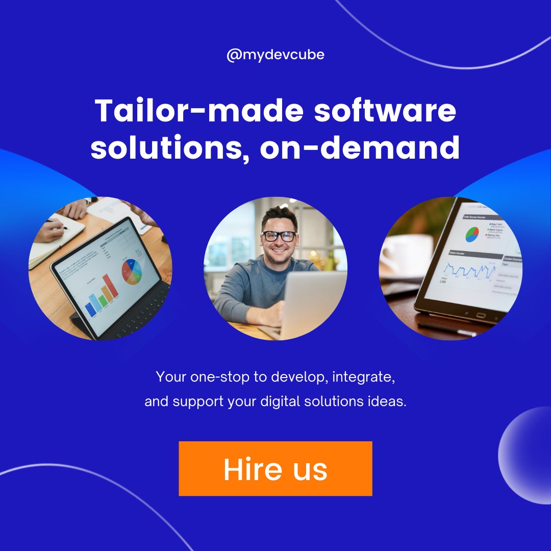 DevCube's tweet image. Hello World 😊 
We&apos;re an international software development company 😎 
We&apos;ll be happy to help you with any of your digital solutions ideas 🤗