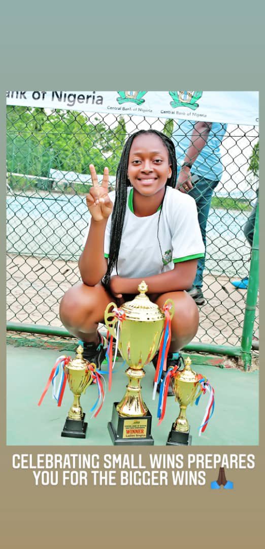 therawdeeya's tweet photo. Congratulations Oyinlomo on winning your two trophies in two weeks. @Official_OBQ is Nigeria’s number one tennis player and this is another big win for Nigeria. https://t.co/yMLoigvAKp