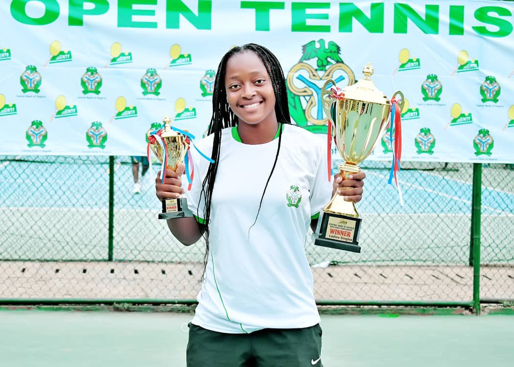 therawdeeya's tweet photo. Congratulations Oyinlomo on winning your two trophies in two weeks. @Official_OBQ is Nigeria’s number one tennis player and this is another big win for Nigeria. https://t.co/yMLoigvAKp