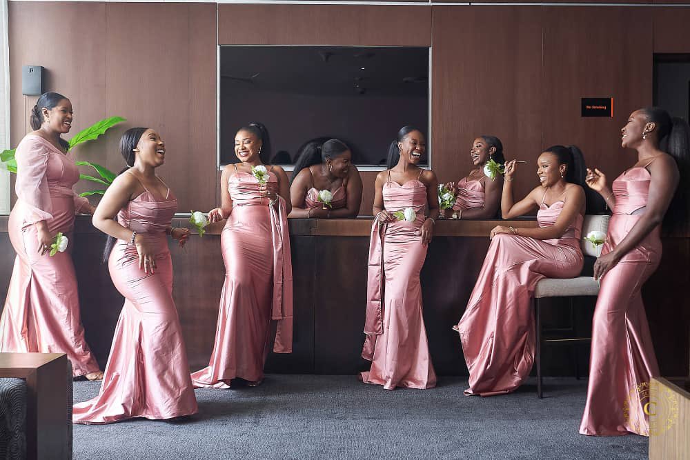 Our #KJBridesmaids are Squad goals in their beautiful bridesmaids dresses by KofoJomo. 

#KJBridesmaids
#KofoJomoBridesmaids
#KJBridals
#KJweddings
#KofoJomoweddings
#weddings
#weddingdigestnaija
#bridesmaids
#Bridesmaidsdresses