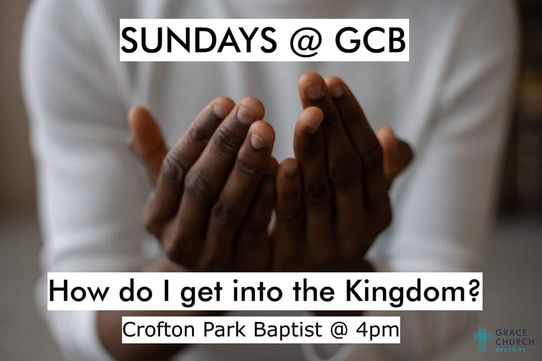 We're back <a href="/CroftonPkBC/">Crofton Park Baptist Church</a> this Sunday. Why not join us? As we begin a new series on The King and his Kingdom in Luke 18.

Children's Church is so on for kids of primary school age and Creche is available during the service. Hope you can make it!