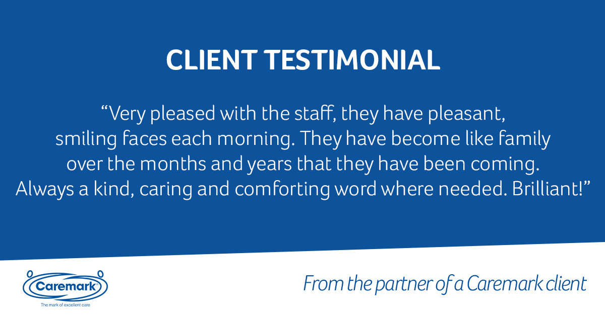 Thank you to all out clients, 😍 We adore receiving great feedback from you! If you want quality #homecare, call our team on 01296 641662 or email aylesbury@caremark.co.uk to arrange your free assessment.