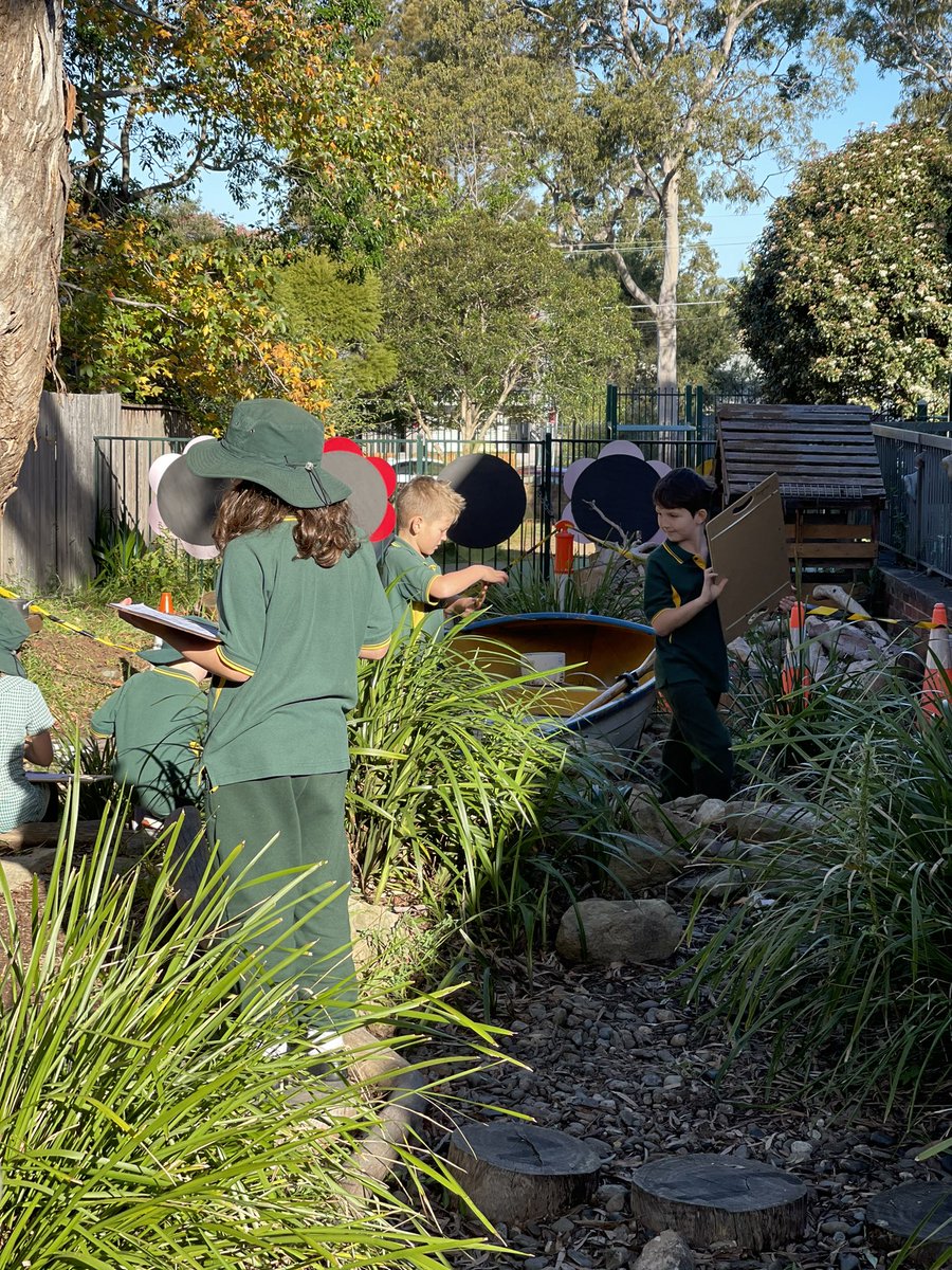Exploring spaces in the school and on the hunt for leaf litter, shrubs, rocks and logs 🪵🪨🍂  We wonder how these elements will create habitats for native wildlife? #LivingThings