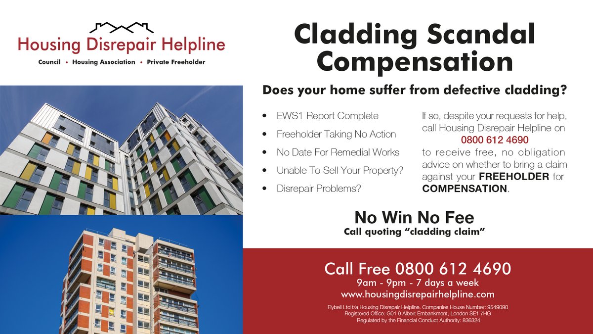 Housing Disrepair Helpline are helping leaseholders across England #EndOurCladdingScandal housingdisrepairhelpline.co.uk/issues/claddin…